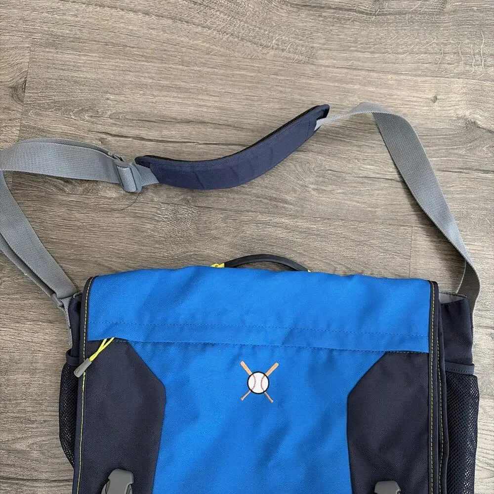 Lands End Kids Laptop Messenger Bag Blue 15